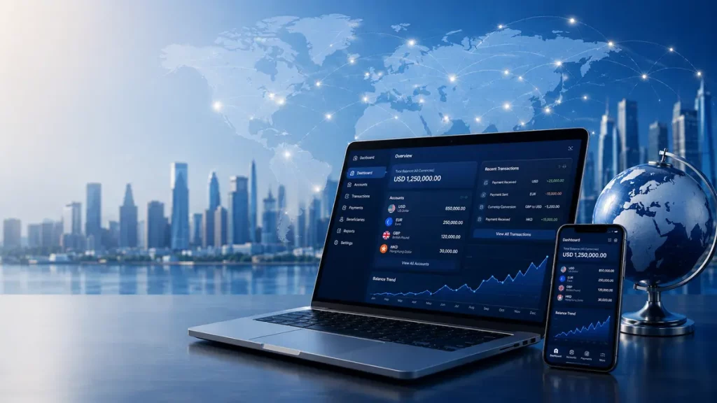 International business banking and multi-currency business account solutions